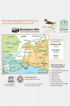 Active Explorer Map 116 Lyme Regis and Bridport