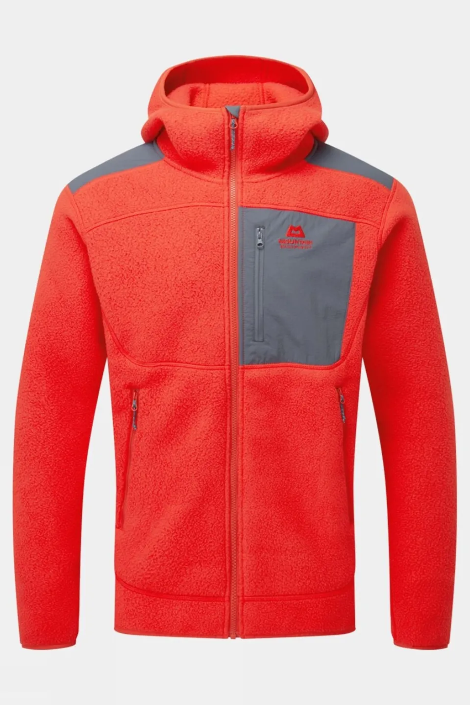 Mens Highpile Hooded Fleece Jacket