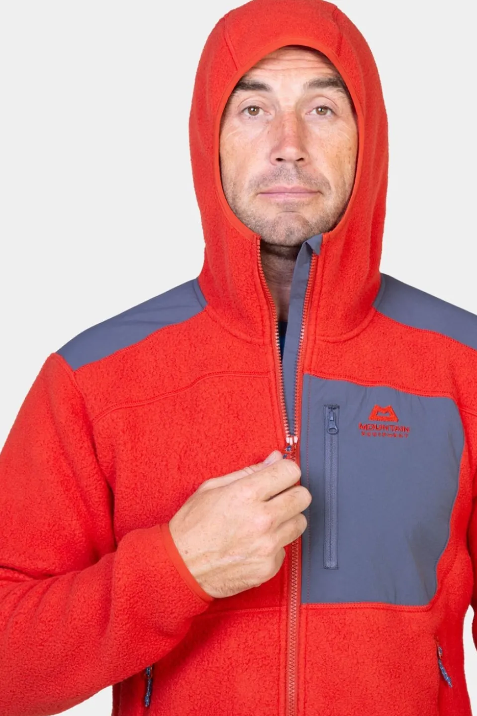 Mens Highpile Hooded Fleece Jacket