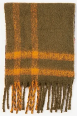 Womens Isla Tartan Boucle Scarf